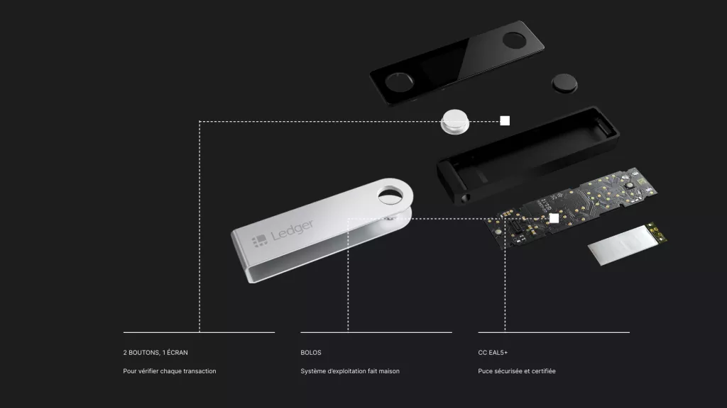 Capture d'écran "Ledger Nano sécurité"